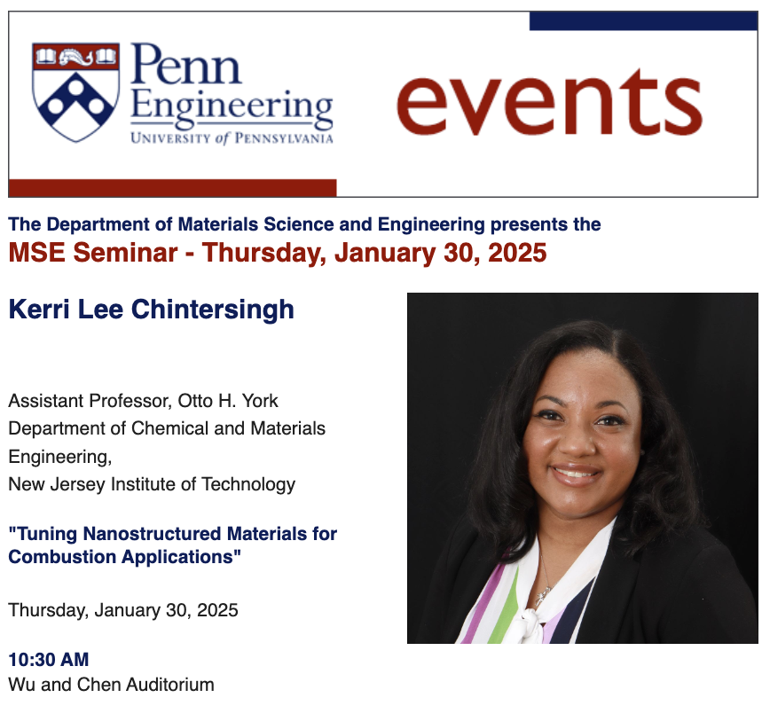 MSE Seminar – Kerri Lee Chintersingh